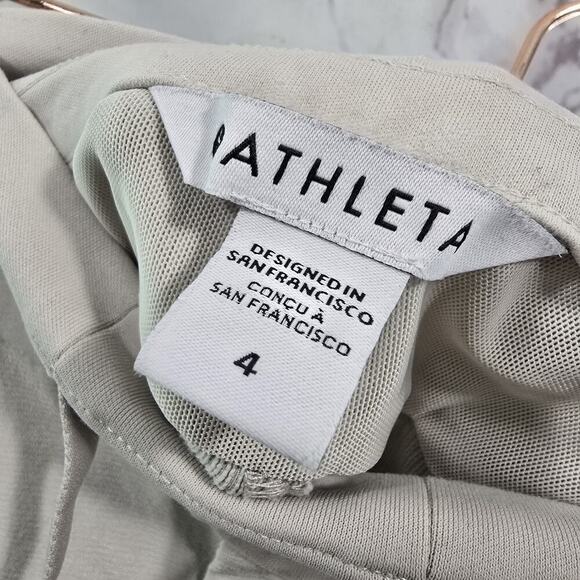 Athleta Pants Womens 4 Headlands Hybrid Jogger Trek Gray White High Rise - Picture 3 of 12